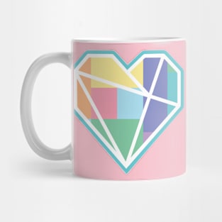 Love Heart Scandinavian Geometric Mug